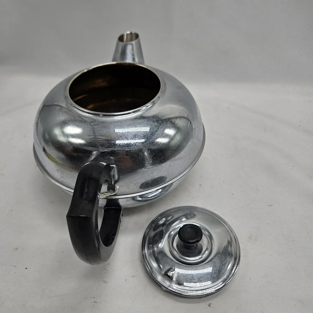 Britdis Chrome 6- cup Tea‎ Pot New Zealand....